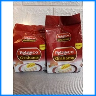 ❏ ▨  ◅ REBISCO GRAHAMS net wt. 200 G.   HONEY SWEETENED GRAHAM CRACKERS 20 PCS PER PACK