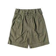 Non Stock | Khaki Gurkha Wide Pleated Casual Shorts