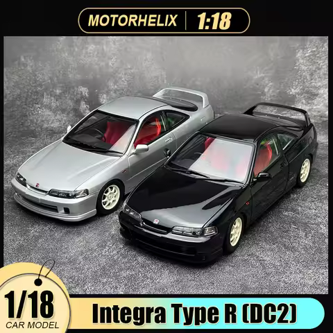 Motorhelix diecast model 1:18 scale Integra Type R (DC2) car model Metal static display festive gift