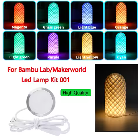 For Bambu Lab LED Lamp Kit 001 Warm White DC 5V 3W for Bambu Lab 3D Printer Official Bambu Lab Acces