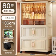 🚚包送貨 80cm寬多層移動式掛衣收納櫃/兒童衣櫃 Mobile Storage Wardrobe
