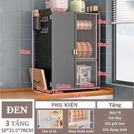 Lifinity Kệ bếp Kệ để bát đĩa Kệ bếp đa năng tủ đựng bát đĩa tủ đựng chén tủ bát đĩa nhà bếp