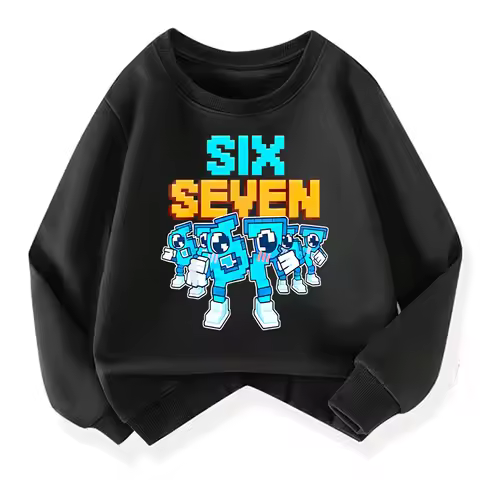 67 Six Seven for Childrens Steal A BrainRot Fashion Kids Hoodie Warm Sweatshirts Italian Brainrot Wi