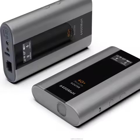 4G LTE Nano SIM ESIM Portable Wi-Fi Hotspot Cat6 300M Speed 900M Dual Band Wi-Fi 6 100M RJ45 6400mAh