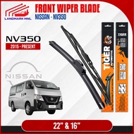 Nissan NV350 2015 - Present (22 + 16) Front Wiper Blade /Banana & Iron Wiper/ Hook Type Landmark