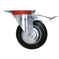 6 inch Trolley Wheels with Brakes - 6 inch Push Cart Trolley Wheels