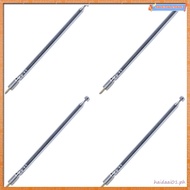 [Q H B W] 4X Replacement 49cm 19.3Inch 6 Sections Telescopic Antenna Aerial for Radio TV