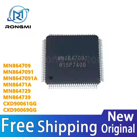 1PCS 100% New MN8647091 MN864709 PS3 MN8647091A MN86471A QFP-100 MN864739 MN864729 QFN CXD90061GG CX