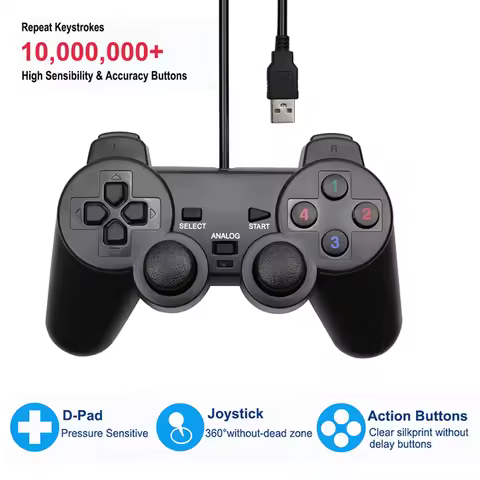 USB Wired Controller Game Joystic Gamepad Vibration Joystick For playstation For WinXP/Win7/Win8/Win