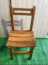 二手 寬版木頭課椅 單人椅 [A041]