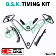 (14pc) OSK Made In Japan Timing Chain Kit Set for Toyota Estima GSR50 GSR55 3.5 2005-2014 2GR-FE 2GR