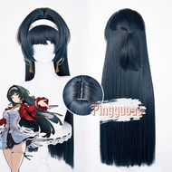 Zenless Zone Zero Astra Yao Cosplay Wig 78cm Long Dark Green Heat Resistant Synthetic Hair