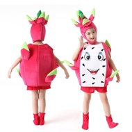 Children Fruit Vegetable Performance Costume Dragon Fruit Environmentally Friendly Styling Fashion C