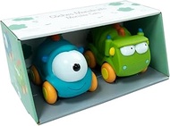 Tachan 751T00555 Set of 2 Monster Cars Soft Rubber in Two Colours Blue and Green Wheels on Any Surfa