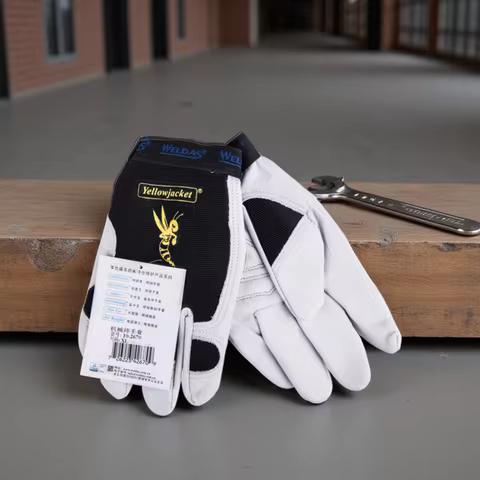 Machinist Glove Grain Goat Skin Driver Safety Goatskin Driving Glove Mittens Leather Mechanical Work