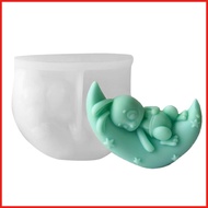 Rabbit Mold for Crafting Moon Rabbit Silicone Candle Molds Candle Making Crafting Tools Epoxy Mould 