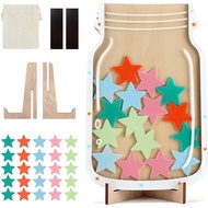 Reward Jar Magnetic, gliship Star Jar Reward System Magnetic Reward Jar for Classroom Board, Reward 