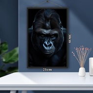 Digital art poster gorilla art paper 21x30 glossy lamination