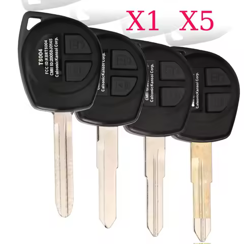 jingyuqin X1 X5 Car Key Shell Fob Case+Rubber Pad For Suzuki Swift Grand SX4 Liana Aerio Vitara GRAN