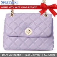 Kate Spade Handbag In Gift Box Crossbody Bag Shoulder Bag Natalia Small F Lilac Frost Light Purple # WKRU7074