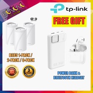 TP-LINK Deco BE85 BE22000 Tri-Band Whole Home Mesh WiFi 7 System FREE BLUETOOTH HEADSET