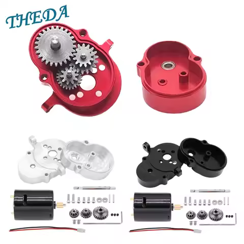 Metal Bellows with Steel Teeth 370 High Speed Motor for WPL D12 D42 1/10 RC Car Upgrades Parts