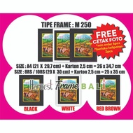 (FREE PRINTING) A4 8RS/ 10RS Photo Frame - Photo Frame 21X29.7 20X30 cm with Glass