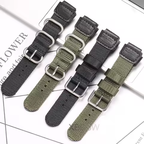 18mm Nylon Watch Band For Casio AE1200WH AE1300 AE1000 AE1500 A158W A159 MRW-200H SGW-300H PRG270 Le