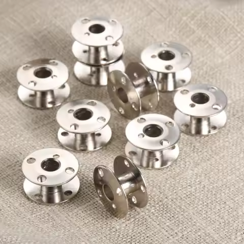 10Pcs 20mm Metal Sewing Machine Bobbins for Singer 66 66-16 99K, 99-13, 185, 192, 192K, 201-2 329 fo