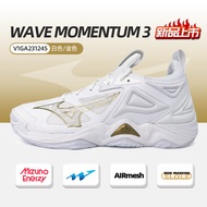รองเท้าวอลเลย์บอลมืออาชีพ Mizuno Wave Momentum 3 สำหรับผู้ชายและผู้หญิง พื้นรองเท้ายางกันลื่น ระบายอ