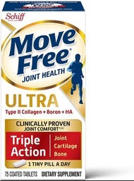 益節Schiff Move Free Ultra加強型非變性第二型膠原蛋白+透明質酸，75粒裝