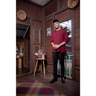 Kurta Gorilla Lengan 3 Suku - Burgundy