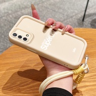 Case For OPPO A74 A95 F19 F19s Fashion Phone And Trend Three-Color Silicone Shockproof Strap