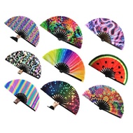 Kung Fu Fan Factory Stage Fan Performance Fan Bamboo Bone Sound Fan Tai Chi Fan 33cm Large Fan Kung 