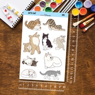 * Ready Stock Cat Sticker / Cute Cat / Cat Face Sticker /  Cat Funny Sticker *