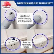 Homemax White Sealant Clay Filler Putty Waterproof Mud Sealing Paste Hole Wall Repair Mending Agent Plaster Foam Pipe