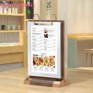 MXMUSTY Ads Display Stand, Loose leaf Label Holder Menu Card Holder, Multipurpose Aon-slip Multi pag