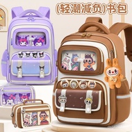 Double Shoulder Large Capacity Girl Male New Style Rabu Cloth Grade 6 School Bag Breathable Elementa