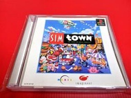 ㊣大和魂電玩㊣PS/PS1 SIM TOWN 外殼副廠 {日版}編號:M5-懷舊遊戲~PS3/PS2主機可玩