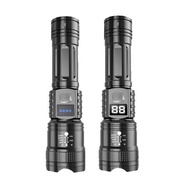 [NEW] Zoomable LED Flashlight Rechargeable Battery Type C Rechargeable 240 Lumens