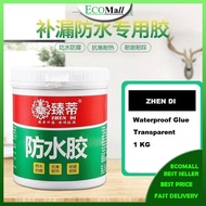 ZhenDi (1 KG) Transparent Waterproof Glue Coating Waterproofing Spray Coat Floor Wall Bathroom Roof 