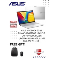 Asus VivoBook Go 15 E1504F-ABQ676WS 15.6'' FHD Laptop Cool Silver ( Ryzen 5 7520U, 8GB, 512GB SSD, A