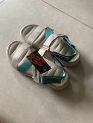 ( CHÍNH HÃNG ) Giày Sandals Nam Nữ Shando F6 Sport Đế Kem Quai Kem Xanh F6S2525 4.9 205