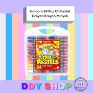 Unicorn 24 Pcs Oil Pastel Crayon Krayon Minyak