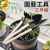 IRIS Gardening Tools Three-Piece Set Succulent Plant Planting Shovel Iron Rake Soil Loosening Tool W