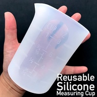 Silicone Measuring Cup Washable & Reusable Measure Cup 250ml Dosage Cup Epoxy Resin Mixing Cup Medic
