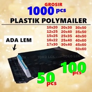 Min 1000 pcs Plastic Polymailer Glue 10X20 12X25 15x25 16x20 17x30 20x30 20x40 25x35 25x40 30x40 30x