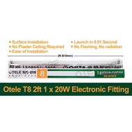 OTELE T8-20W T8 2ft 20W Electronic Fitting with tube
