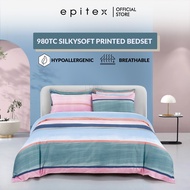 Epitex Silkysoft Printed 980TC Bedsheet with Quilt Cover Set - Bedset - Soft & Comfortable - Lightwe