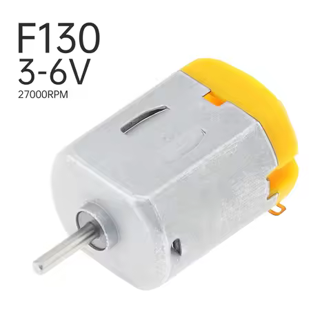 F130 DC Motor 13500 - 27000RPM 3V - 6V High Speed Brush Micro Motor for DIY Model Car